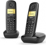 Telefono Senza Fili Gigaset A170 Duo Nero Senza Fili Gigaset A170 Duo Nero Senza Fili