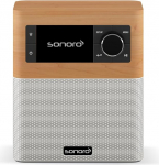 sonoro Stream Internet Radio (FM, Bluetooth, DAB, Spotify, Amazon, Deezer, Splashproof) Maple/White