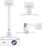 4-kandiline lae- ja seinaprojektorihoidik: Alumiinium 43-65cm Reguleeritav 360&deg; p&ouml;&ouml;ramine, &plusmn;30&deg; kallutamine, 10kg kandev&otilde;ime, valge. Ei sobi GC357B/GC355 jaoks.