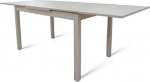 Dmora Extendable Dining Table, Modern Table with Extensions, Extendable Console, cm 80 x 130 cm / 210 x 76 cm, Ash White
