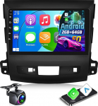 2G + 64G Android autoradio Mitsubishi Outlander 2/Peugeot 4007/Citroen C-Crosser 2008-2015 juhtmevaba Carplay & Android Car, 9-tolline puutetundlik raadio koos WiFi, GPS navigatsiooniga, Bluetooth, FM-ga