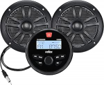 Veekindel Bluetooth Marine Stereo k&otilde;lar 2 x 6,5 vastuv&otilde;tja DAB+ raadioga muusika striimimiseks paatidel, golfik&auml;rudel, ATV UTV-del ja spa's (DAB+)