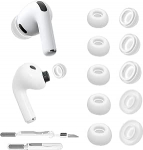 Aiivioll Silikon-Ohrst&ouml;psel f&uuml;r AirPods Pro 3 (2025) [Neuer Reinigungsstift] mit Staubfilter-Ohrst&ouml;pseln, Zubeh&ouml;r, kompatibel mit AirPods Pro 3. Generation, Wei&szlig;, 5 Paar