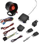 WANGCL auto kaugjuhtimispuldi alarms&uuml;steem s&otilde;iduki vargusvastane s&uuml;steem v&otilde;tmeta kesklukustus + &scaron;okisensor + 2 universaalset kaugjuhtimispulti