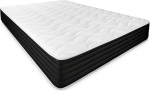DU&Eacute;RMETE ONLINE - Memory Foam Reversible Mattress for Winter Summer Medium Hardness 25 cm Thick Anti-dust Mite Anti Baceria and Hypoallergenic 80 x 180 cm