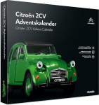 FRANZIS 55154 Citroen 2CV advendikalendri roheline metallist mudelikomplekt m&otilde;&otilde;tkavas 1:32 Koos helimooduli ja 50-lehek&uuml;ljelise kaasava raamatuga.