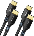 Stouchi 3 m HDMI kaabel 8K, Ultra HD 48 Gbit/s High Speed 8K60hz 4K120hz 144Hz 165Hz RTX, DSC eARC Dynamic HDR10 4:4:4 HDCP 2.2 & 2.3 Dolby, HDMI 2.1 &uuml;hilduv PS5/Xbox Black, 2 pakki