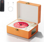 Yintiny Time Music Box CD-m&auml;ngija koos k&otilde;laritega koju (oranž)