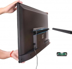 Teleri seinakinnitus 32-75-tollise teleri jaoks, teleri seinakinnitus ilma poltideta, Max VESA 400 x 400 mm, kuni 100 naela, universaalne sobiv enamikule LED/LCD/Flat & k&otilde;veratele monitoridele