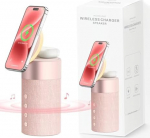 COLSUR Bluetooth-k&otilde;lar, Mag-Safe traadita laadur, &ouml;ise valgusega Bluetooth-k&otilde;lar, 2-in-1 magnetiline traadita laadur AirPods Pro/3/2 jaoks