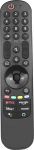 MR21GA Magic Voice Remote Control &uuml;hildub LG 4K Ultra HD OLED teleriga AN-MR21GC CX/BX/GX/WX seeria 43NANO75UPA 50NANO75UPA 50NANO77ZPA asendusjuhtimispult NETFLIX PrimeVideo nuppudega