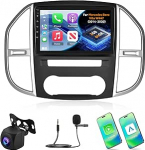 2G + 64G Android 13 autoraadio Mercedes Benz Vito W447 2014-2020 juhtmevaba Carplay ja Android Car, 10-tolline 2 DIN raadio koos GPS/WiFi/Bluetooth/EQ/FM RDS raadioga