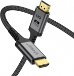 HDMI 2.1 kaabel, sertifitseeritud 10K 8K 4K 1440P @ 240/165/144/120Hz eARC HDR Ultra High Speed 48Gbps HDCP 2.3 Dolby Atmos Vision kompatibel f&uuml;r PS5 Xbox Series S Soundbar TV Game Monitor Laptop PC (5