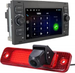 7-tolline HD autoraadio autopleier GPS navigatsioon Carplay / Android autoraadio, asendus Ford Transit tagumise ukse Transporter Van 3 2006-2009 / Transit MK7 Tourneo / Furgon MK4 Van (koos piduritulede kaameraga)