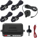 MOCNT auto parkimisabi 4 tagumist andurit tagurdamise abi auto tagurdamise alarm parkimiss&uuml;steem parkimisandurid tagurdamise parkimisabi tagurdamise radars&uuml;steem helisignaal hoiatus mustanahaline