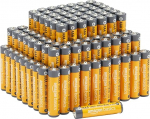 Amazon Basics 1.5V AAA leelispatareid, v&otilde;imsad, 100 kaupa (v&auml;limus v&otilde;ib erineda)