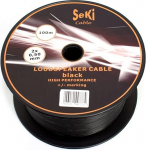 K&otilde;larikaabel 2x0,5 mm&sup2; CCA 100 m spool - Must - Helikaabel - KAABELID