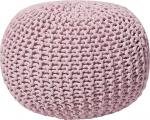 Beliani Trendy Conrad Ottoman in Pink Cotton 50 x 35 cm