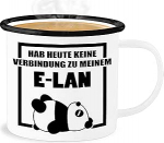 Email Tinamug - Statement - Hab heute keine Verbindung zu meinem E-LAN - 300 ml - White Black - Statements elan Tasse e lan panda habe