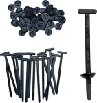 100 St&uuml;ck Nylon Universal Kabelbinderschnalle, robuster Kabelbinderhalter, selbstsichernder Kabelbinderhalter f&uuml;r Autoreparatur, Sto&szlig;stangen-Halter-Clips, Haus, Garten und den t&auml;glichen Gebrauch