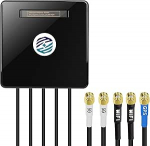 Maswell GPS/5G/WiFi v&auml;liantenn 5-in-1, 2X2 MIMO 5G ja 2X2 MIMO WiFi ja GNSS Omni Wideband 600-8000MHz 4G+ LTE-A 5G UWB, WiFi 6E, WiFi 7, GPS GLONASS Beidou Gaileo, SMA Plug/RP SMA (2C2W1GN)