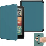 MoKo H&uuml;lle f&uuml;r 7" Ebook Reader (12. Generation 2024) und Colorsoft Signature Edition 2024, Leichte H&uuml;lle mit Handschlaufe Auto Wake/Sleep, Nicht f&uuml;r Kobo Aura 2/Remarkable, Blaugr&uuml;n
