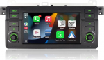 Raadio BMW E46 3 seeria 1999-2005 raadiosaatjale koos juhtmevaba CarPlay Android autoga