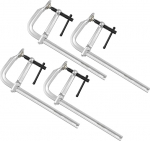 MAXPOWER 4 Pcs Screw Clamp Clamp Sets Heavy Duty F-Clamp Projection Woodworking Tools 300x120mm