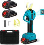 Battery Lopper, Electric Lopper, Garden Shears with Battery, 45 cm, 21 V, 2000 mAh, Professional Brushless Electric Pruning Saw, Battery Scissors for Makita 18 V LCD for Pruning Trees, Fruit Trees