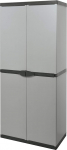 Mongarid Cabinet with 3 Shelves, Grey, One Size
