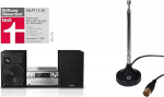 Panasonic SC-PMX94EG-S Micro HiFi s&uuml;steem h&otilde;bedane, &uuml;ks suurus & Oehlbach raadiovarda, FM DAB+ varrasantenn DAB+, FM, FM Stereoraadio vastuv&otilde;tuks, must, 17207