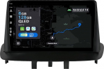 9-tolline Android 14 autoraadio koos satelliitnavigatsiooniga Renault Megane 3 2009-2014 | Octa Core | 6GB 128GB | Sisseehitatud 4G LTE | CarPlay & Android Car | DSP | DAB | QLED | Dual Band WiFi | Bluetooth 5.0