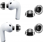 AZLA SednaEarfit XELASTEC II k&otilde;rvaklapid AirPods Pro 3 jaoks - Premium &uuml;heosalised TPE k&otilde;rvaklapid automaatse sobitamise, parema mugavuse ja m&uuml;raisolatsiooniga - Premium silikoon, 2 paari (M)