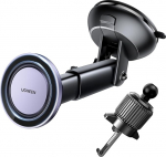 UGREEN MagSafe Car Mount 2 in 1 mobiiltelefoni hoidja auto magnet 360&deg; p&ouml;&ouml;ratav auto mobiiltelefoni hoidja auto ventilatsiooni ja iminapaga &uuml;hilduv iPhone 17/16/15/14/13/12 Pro Max Mini ja k&otilde;ik teised mudelid