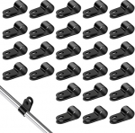 100tk R-t&uuml;&uuml;pi kaabliklambrid 1/4" Nailon P-klambrid mustad kaabliklambrid kaabliklambrid elektrilise kaabli juhtmekorralduse jaoks