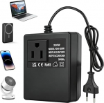 Pinge muundur 220 V kuni 110 V 200 W, toite muundur, Pinge muundur 220 V kuni 110 V vahelduvvoolu pingemuundur, toiteadapter alla, reisitoiteadapter (ELi pistik).