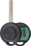 ProPlip Key Complete koos programmeerimiselektroonikaga, mis on &uuml;hilduv Smart ForTwo Forfour 454 Roadster Mitsubishi Colt Warior Carisma Spacestar 434MHz Remote Blanko