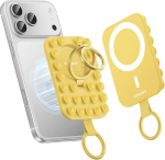 Syncwire magnetiline mobiiltelefoni iminapakettide hoidja, Silikoonist iminapakettide mobiiltelefoni hoidja MagSafe jaoks, mis &uuml;hildub iPhone nutitelefoniga, magnetiline mobiiltelefoni r&otilde;ngaste stend selfie'de ja videote jaoks