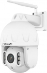 Foscam 8MP Wi-Fi Outdoor PTZ Dome IP Camera with Spots and Smart Tracking SD8P White
