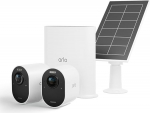 Arlo Ultra2 Outdoor Surveillance Camera and Free Solar Panel, Set of 2, White
