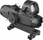 Holograafiline reflektoriline punase punkti vaatlus - taktikaline optika Scope valgustatud kaugusm&otilde;&otilde;tja retikli 20mm Rail Mount jahilaskmiseks