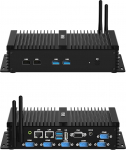 VENOEN t&ouml;&ouml;stuslik miniarvuti, ventilaatorita arvuti I7, t&ouml;&ouml;stusarvuti, Core i7 8550U, W11 Pro, HD1.4, VGA, Dual Display, 6 RS232 COM, RJ45 LAN, USB, SIM-pesa, WiFi 5, BT4.0, RAID, 16GB RAM 512GB SSD