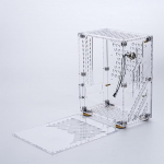 ITX Case, Micro ITX Case, PC Case 4.3L Capacity CAPALE Clear Acrylic PAN 360 kraadi jahutus ITX emaplaat (l&auml;bipaistev)