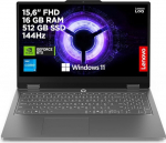 Lenovo LOQ Essential Gaming AI s&uuml;learvuti | 15,6-tolline FHD 144Hz | NVIDIA GeForce RTX 5050 8GB | Intel Core i5 | 16GB RAM | 512GB SSD | Win11 | QWERTZ | Valge valgustatud klaviatuur | 3 kuud GamePassi