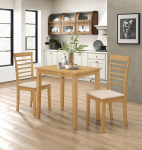 Hallowood Furniture Ledbury v&auml;ike s&ouml;&ouml;gilaud ja toolid komplekt 2, ruumi s&auml;&auml;stev t&auml;ispuidust k&ouml;&ouml;gilaud ja toolid pehmendatud istmega, ideaalne v&auml;ikestesse k&ouml;&ouml;kidesse v&otilde;i s&ouml;&ouml;gitubadesse, heledast tammest.