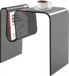 M-Form akr&uuml;&uuml;list k&uuml;ljelaud kasutatava soonega raamaturiiuli jaoks, 45 x 30 x 45 cm, maksimaalne koormus 20 kg, paksus 10 mm, akr&uuml;&uuml;list k&uuml;ljelaud, kohvilaud akr&uuml;&uuml;list (must)