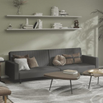 ShGaxin 375938 Diivanvoodi 2-kohaline tumehall sametist Lounge diivan, Diivanid ja diivanid, Relax diivan, diivan elutuppa