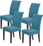 Howhic Stretch toolikatted s&ouml;&ouml;gitoa jaoks, komplekt 4, eemaldatav, pestav, s&ouml;&ouml;gitoa toolikatted, istme kaitsja, suurep&auml;rane dekoratsioon kodu ja banketi jaoks (Dusty Blue, komplekt 4)
