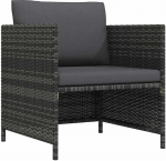 Modulares Ecksofa mit Kissen Poly Rattan f&uuml;r Garten Lounge Set, Garten Ecksofa mit abnehmbaren Kissen als modulares Poly Rattan