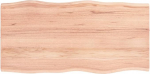 vidaXL lauaplaat, puidust lauaplaat, s&ouml;&ouml;gilaud, kohvilaud, t&auml;ispuidust laud, k&auml;sit&ouml;&ouml;na valmistatud, asenduslauaplaat, helepruun, 80 x 40 x 2 cm, t&ouml;&ouml;deldud t&auml;ispuidust tammepuust.